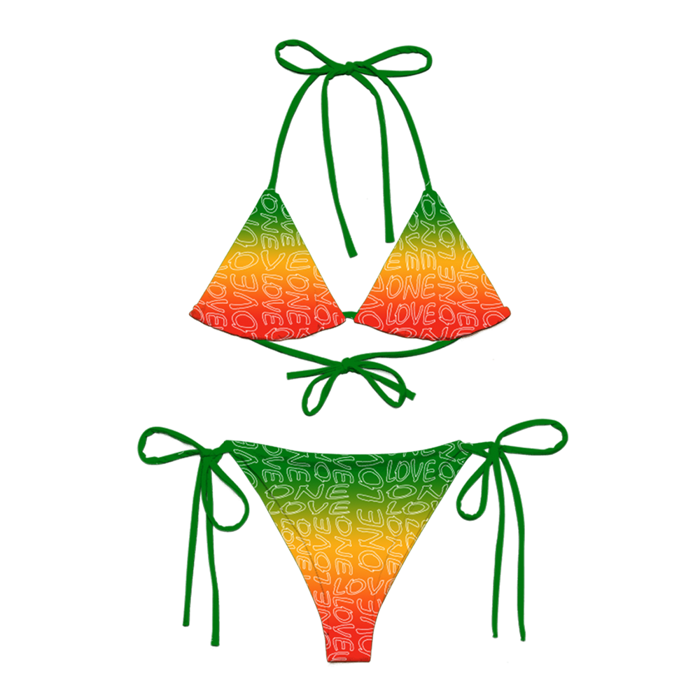 One Love Rasta Gradient Bikini Bob Marley Official Store