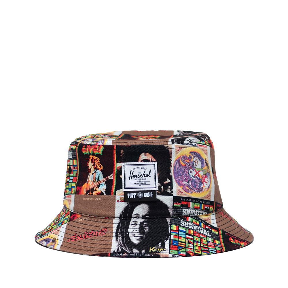 Bob Marley x Herschel Tuff Gong All Over Print Bucket Hat Front