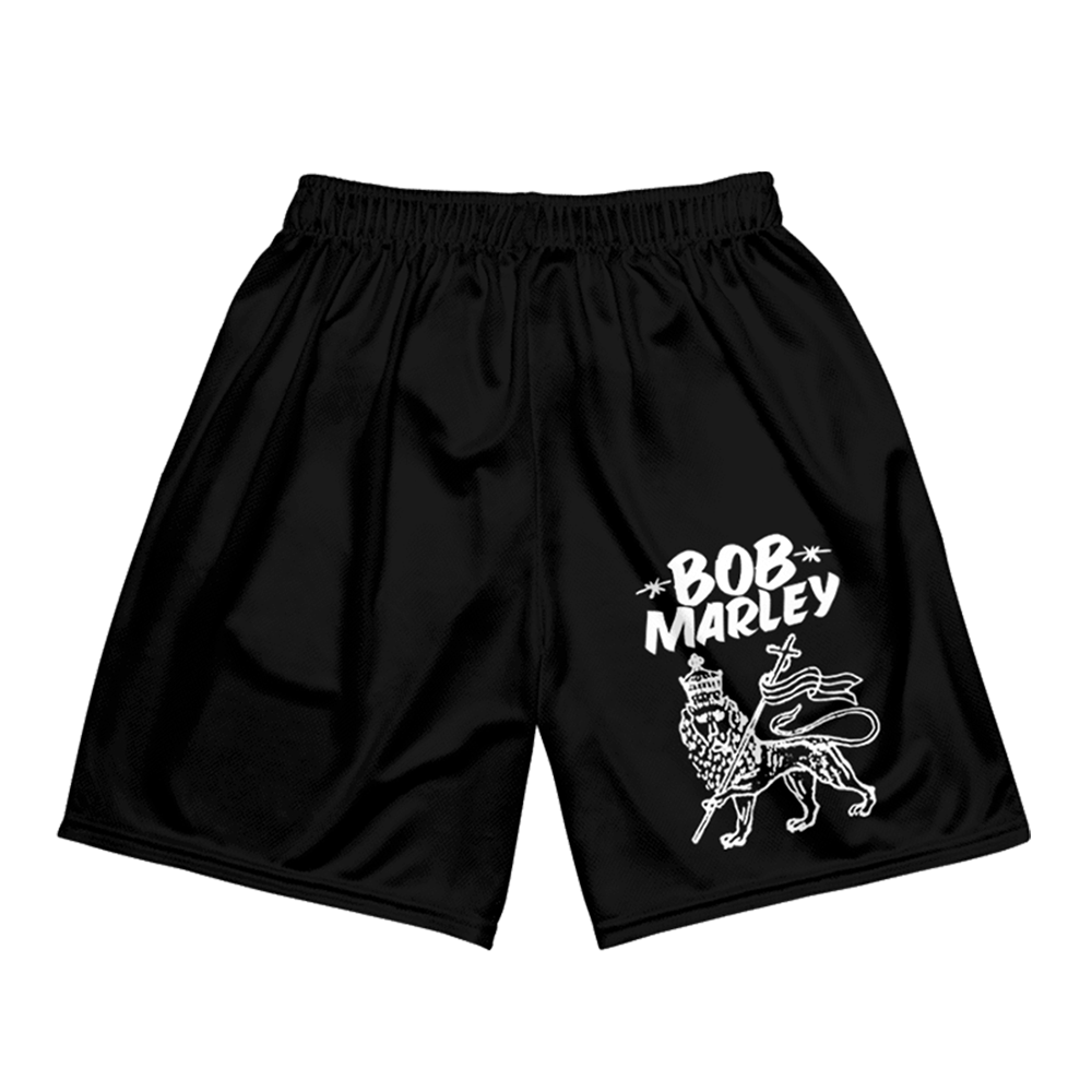 Rasta Lion Athletic Long Shorts - Bob Marley Official Store