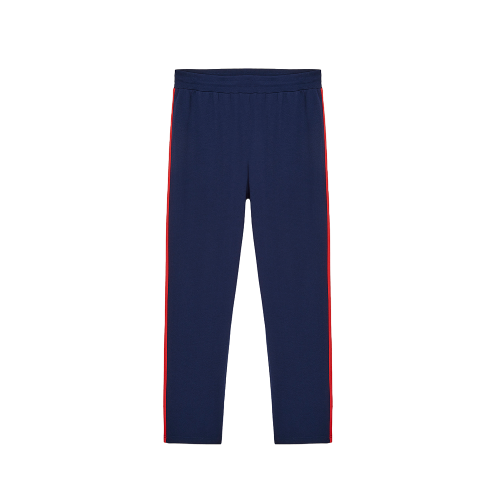 Blue and red track pants shop