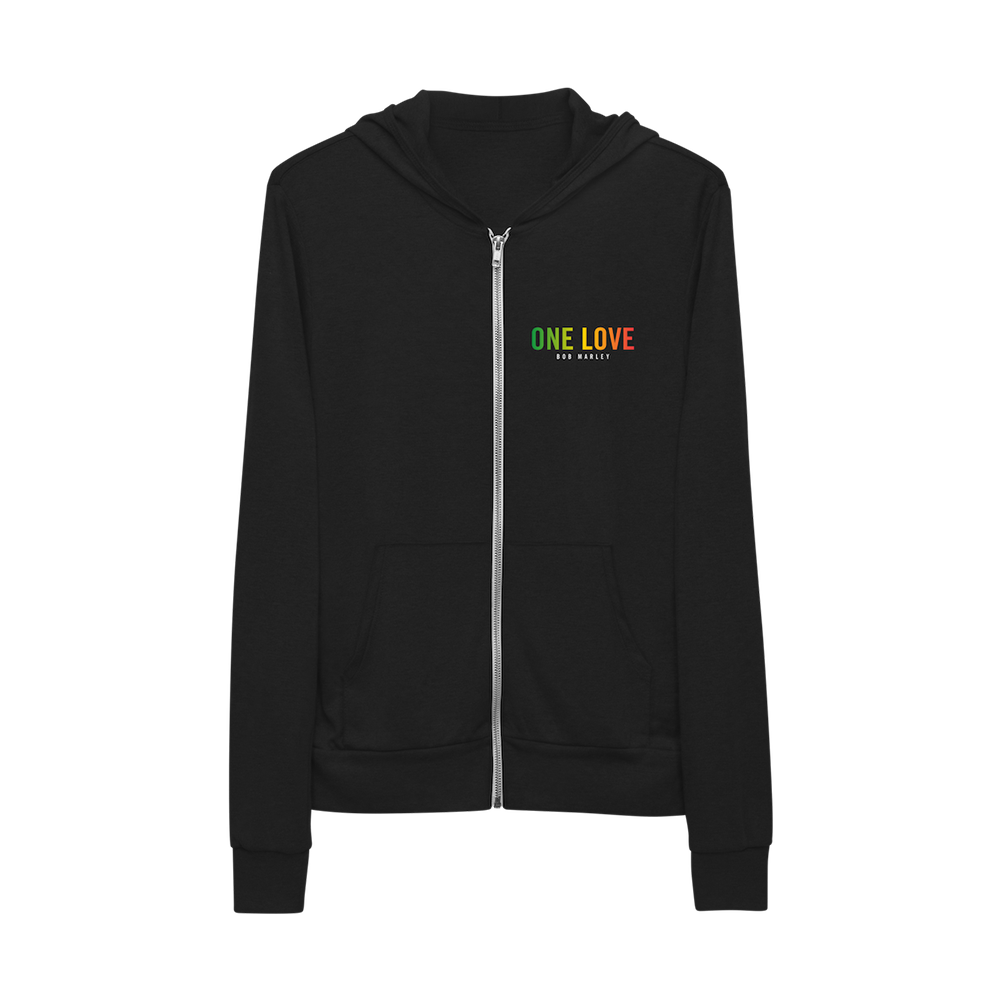 One Love Gradient Zip Hoodie Front