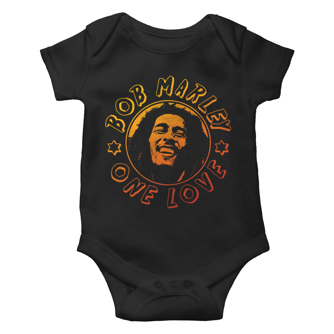 One Love Orange Gradient Baby Onesie