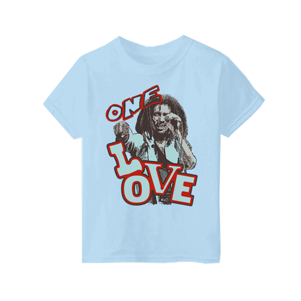 One Love Light Blue Kids T-Shirt