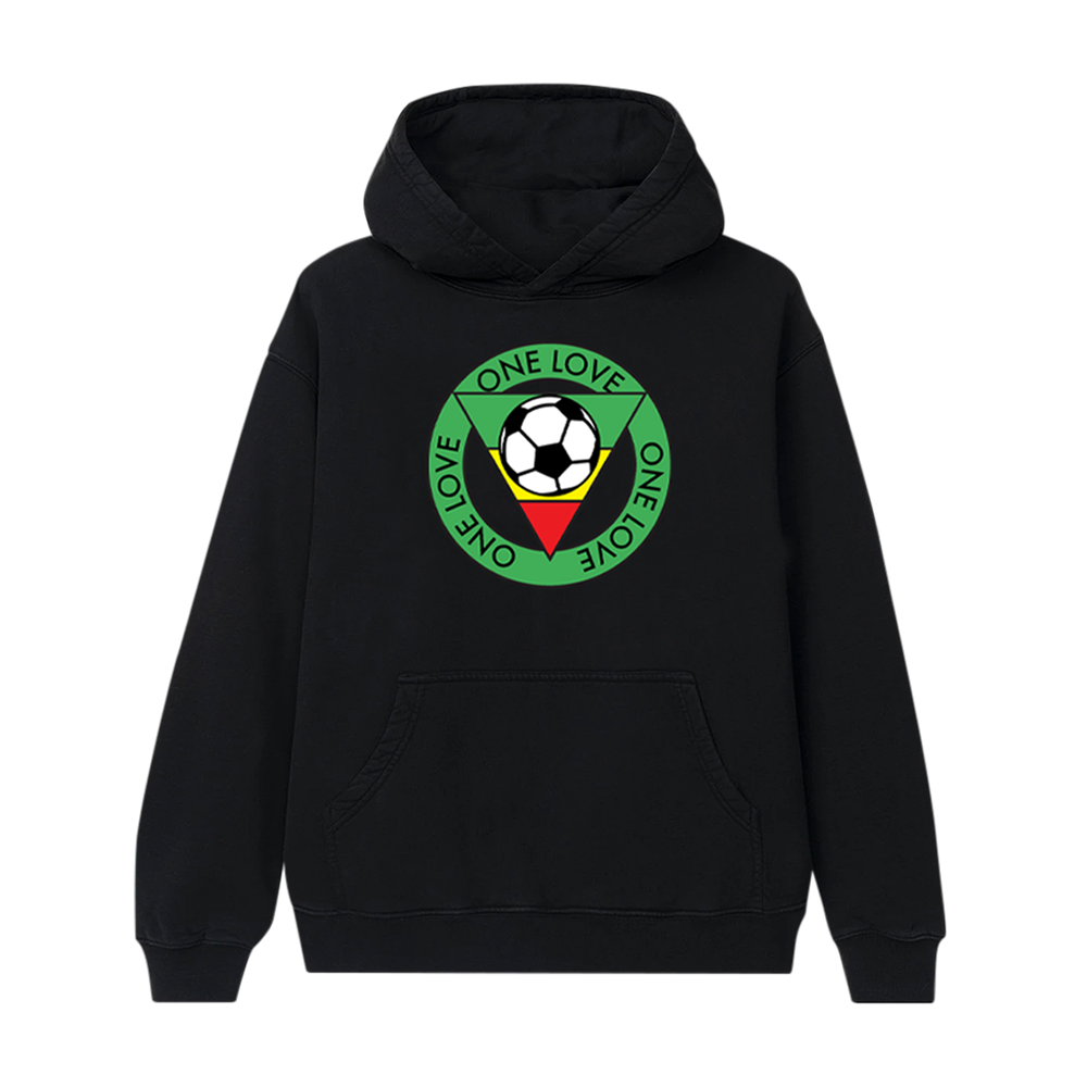 Soccer Black Hoodie Front