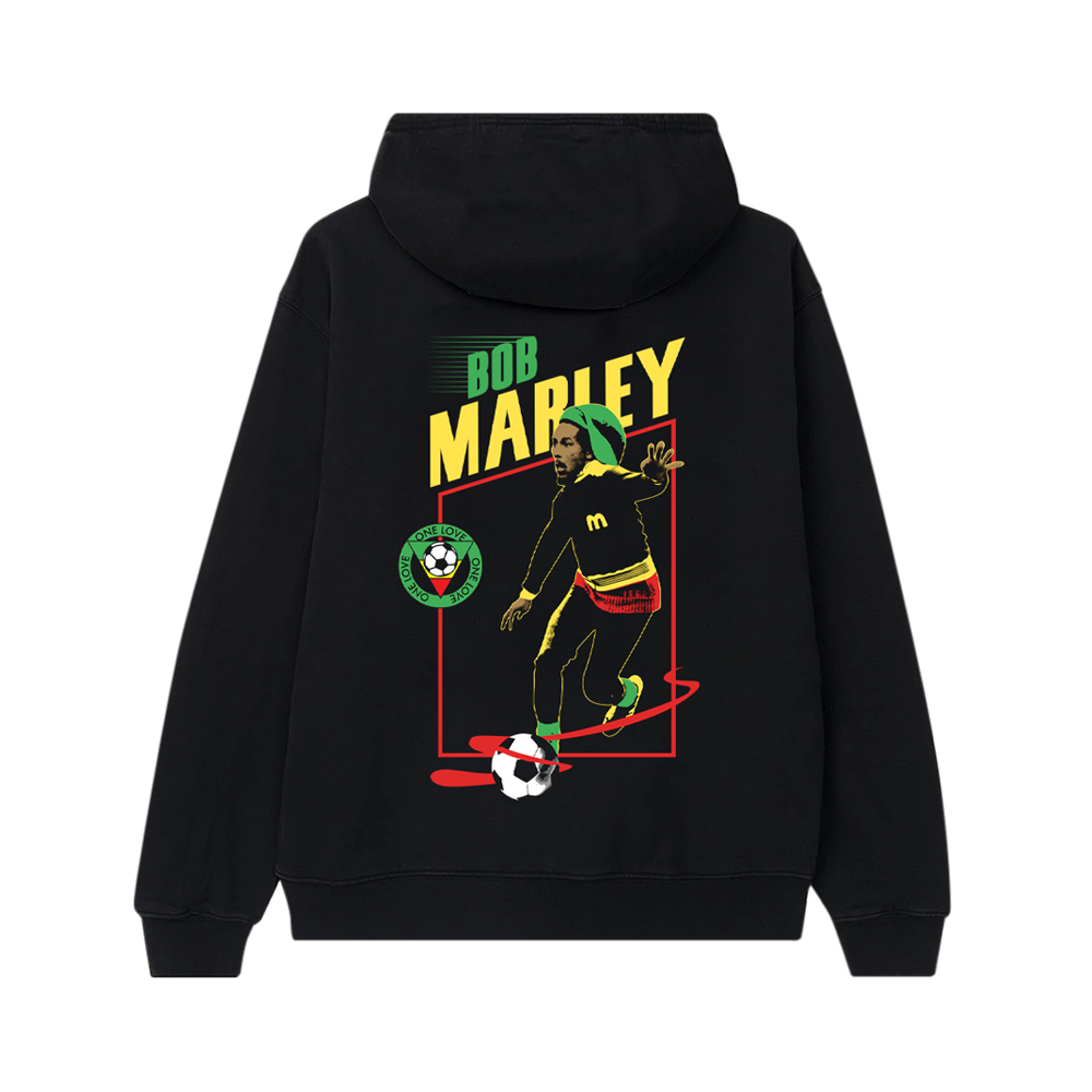 Soccer Black Hoodie Back