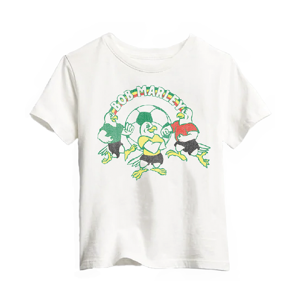 Bird Soccer Logo Kids White T-Shirt
