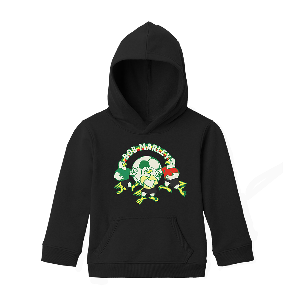 Chick Soccer Logo Kids Black Hoodie