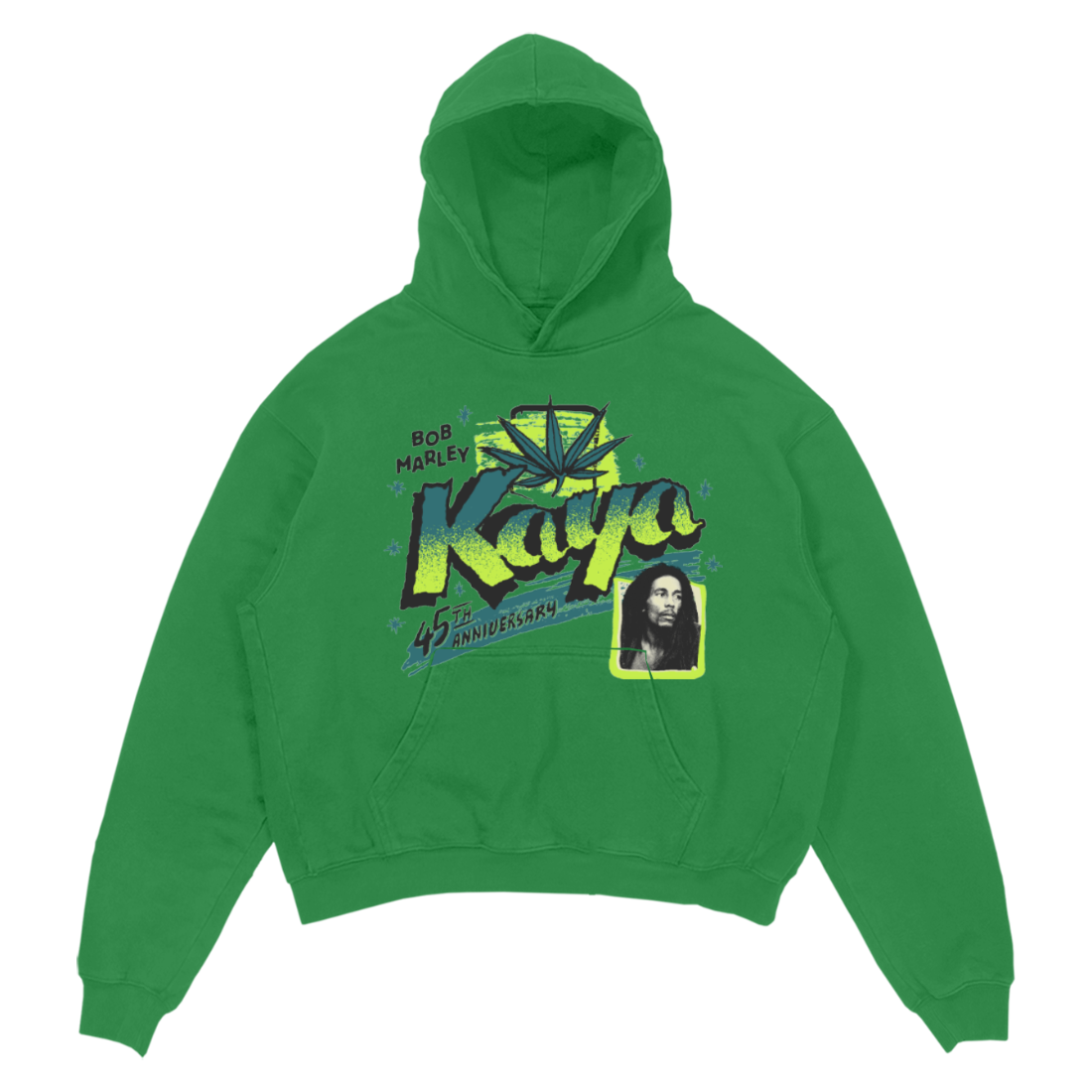 Kaya Bright Green Pullover Hoodie