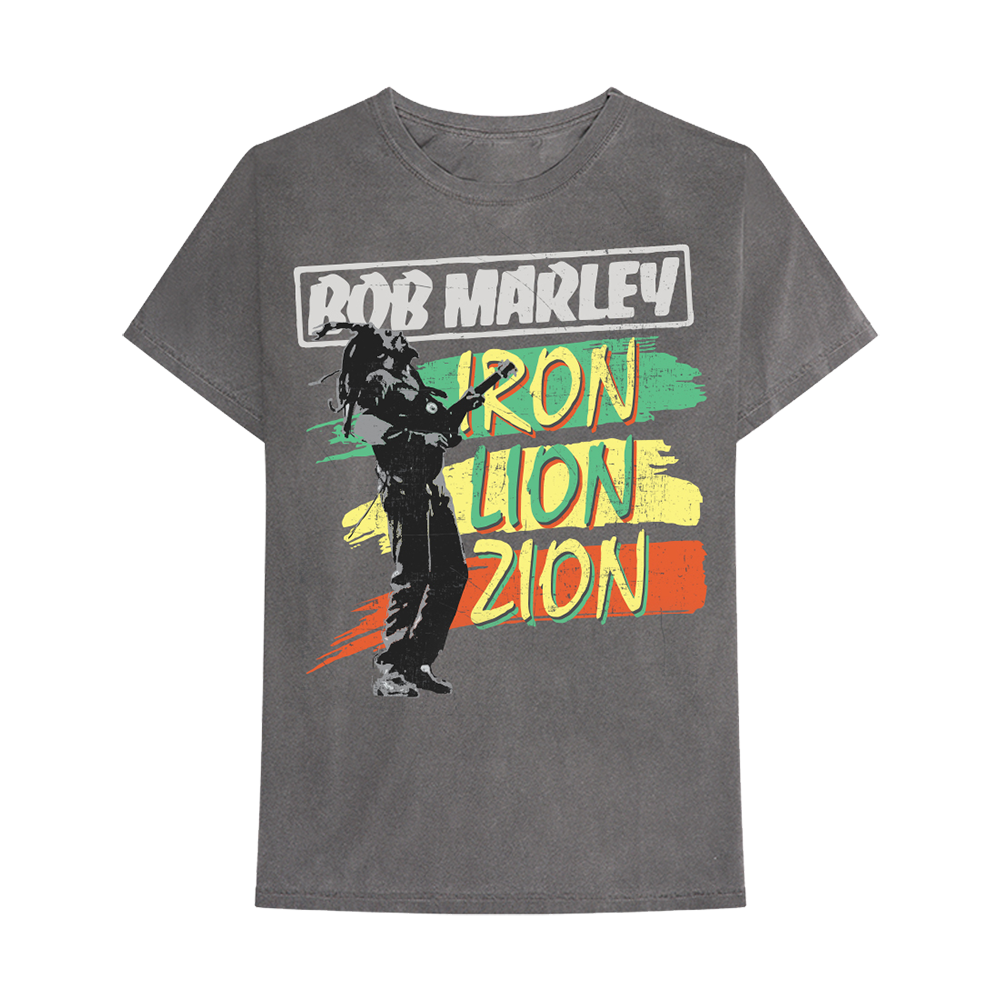 Vintage Iron Lion Zion T-Shirt - Bob Marley Official Store Vintage Iron Lion Zion T-Shirt - Bob Marley Official Store