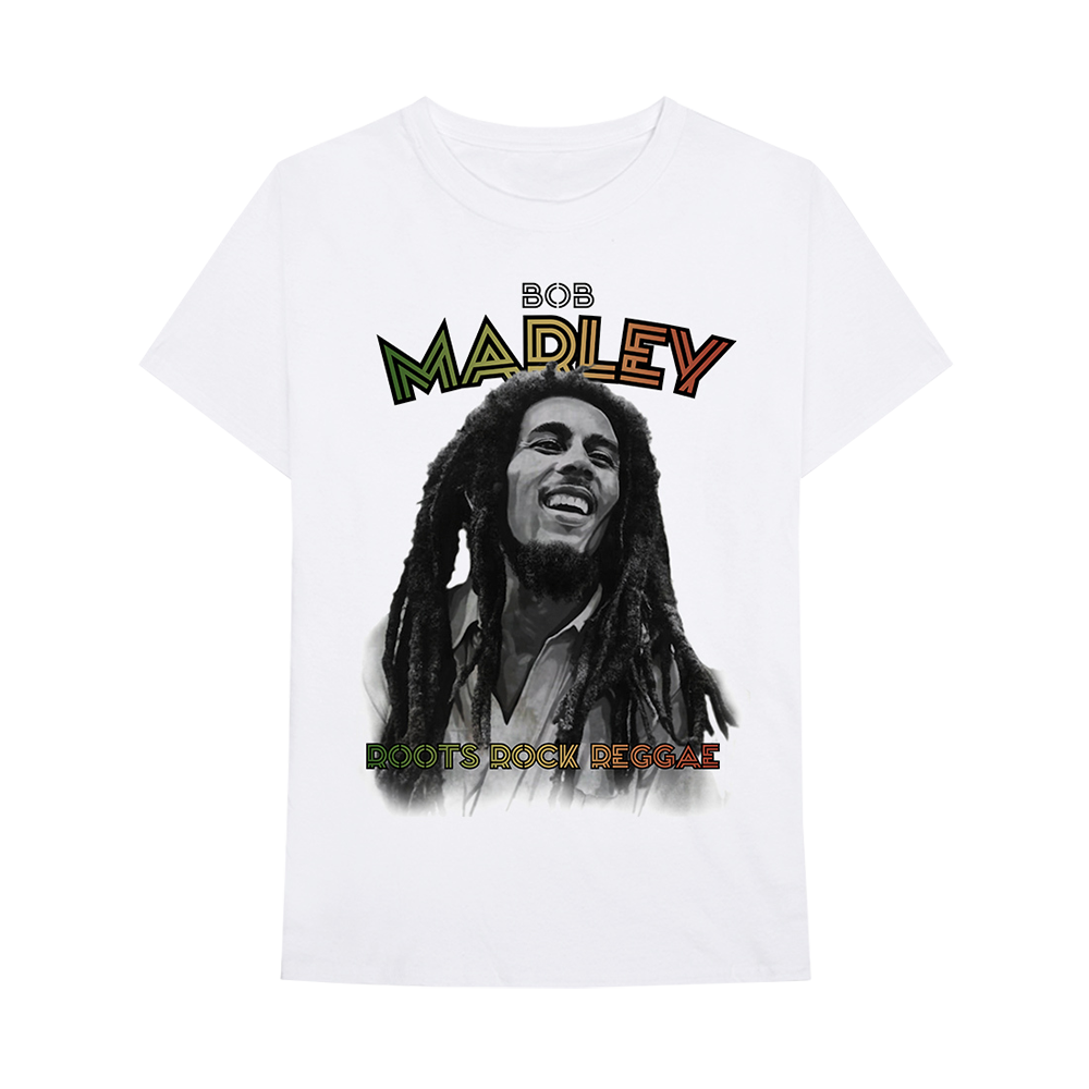 Roots Rock Reggae White T-Shirt - Front
