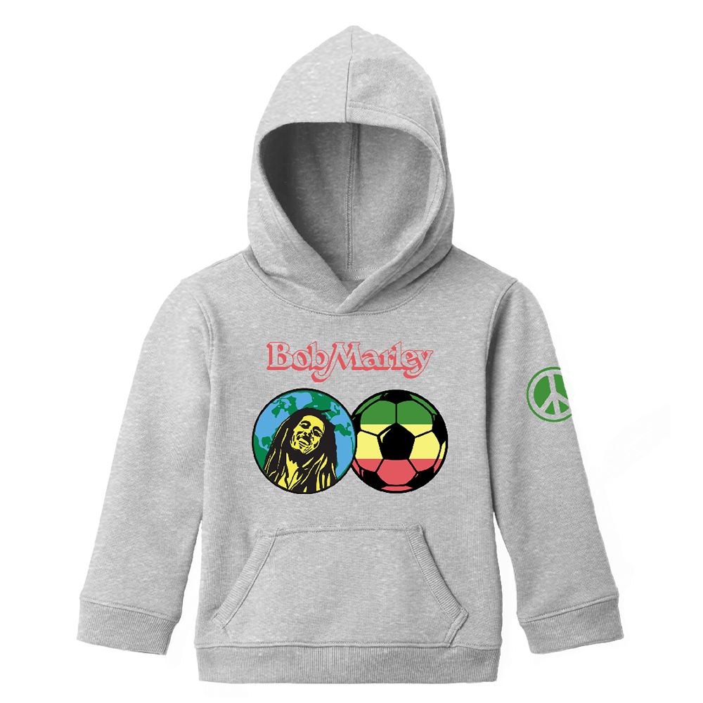 Soccer Logo Heather Grey Kids Hoodie