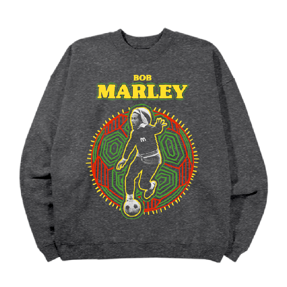 Soccer Logo Unisex Grey Crewneck