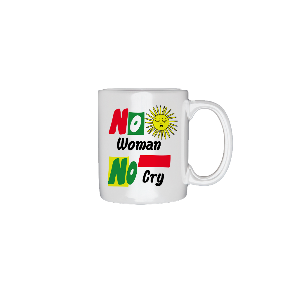 No Woman No Cry White Mug Front