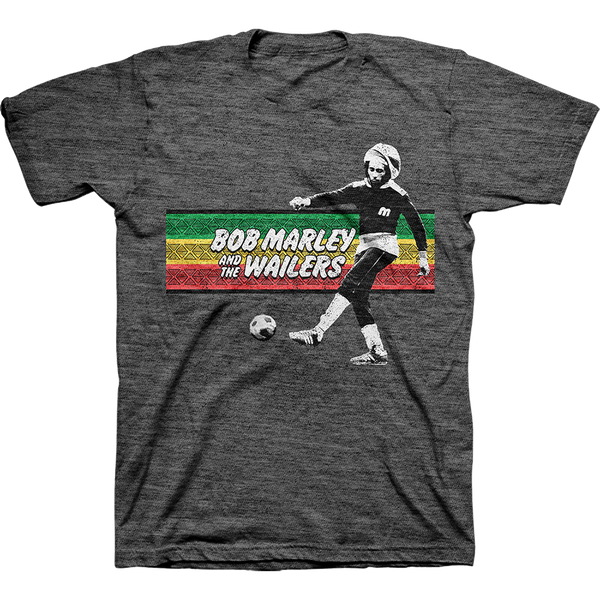 bob marley playing soccer shirt