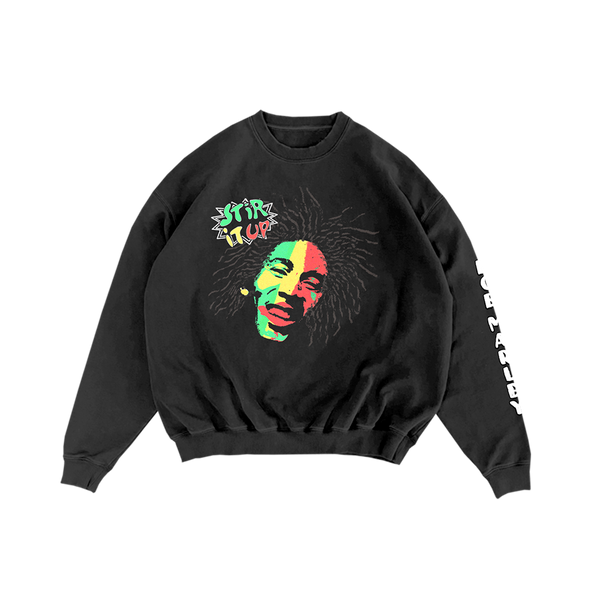 Bob Marley Oversized Crew Neck Sweatshirt