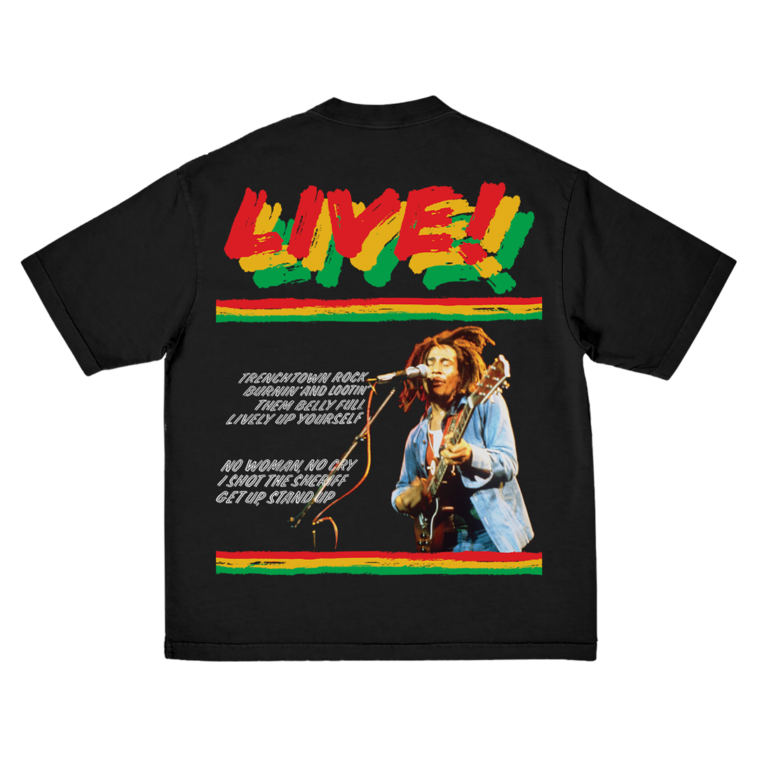 Bob Marley ギター Tシャツ XL(ボブ・マーリー) Bob Marley ギター Tシャツ XL Live! Guitar T-Shirt - Bob