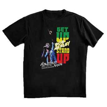 Get Up Stand Up in London Black T-Shirt