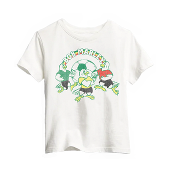 Bird Soccer Logo Kids White T-Shirt