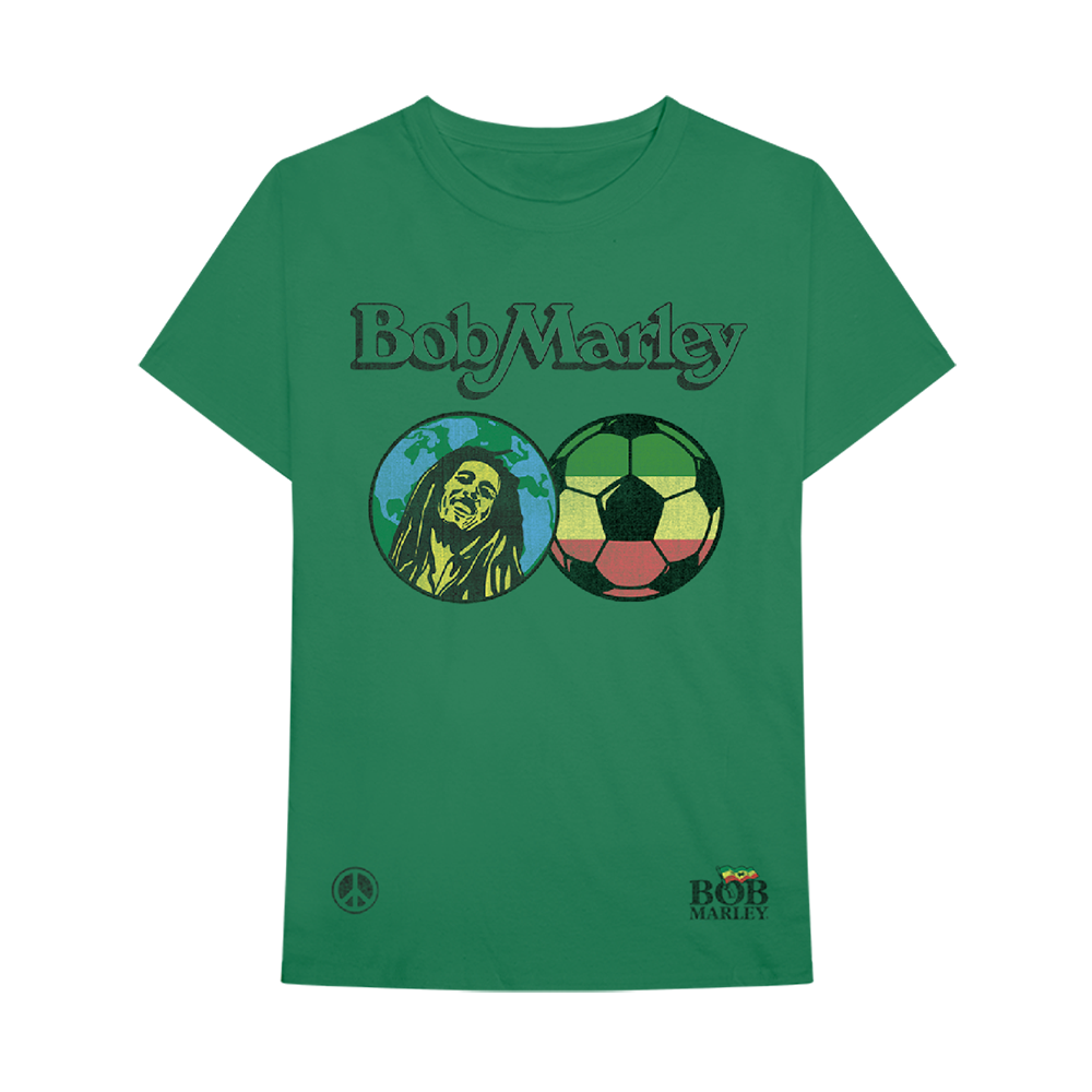 World Soccer Logo Youth Green T-Shirt