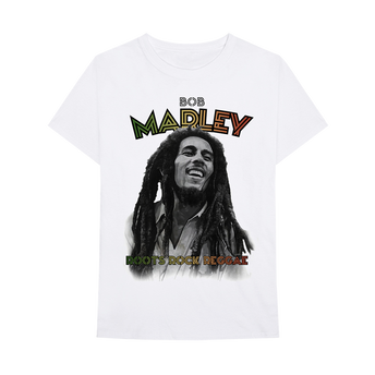 Roots Rock Reggae White T-Shirt - Front