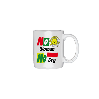 No Woman No Cry White Mug Front