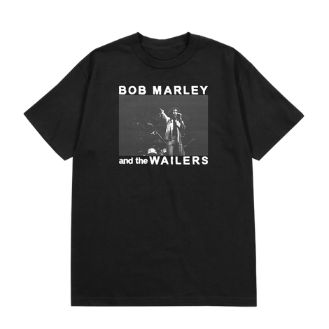 Bob & The Wailers Black T-Shirt Front 